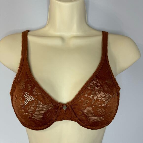Adore Me Celestine Unlined Plus Full Coverage Bra in Cappuccino Brown - Picture 1 of 5